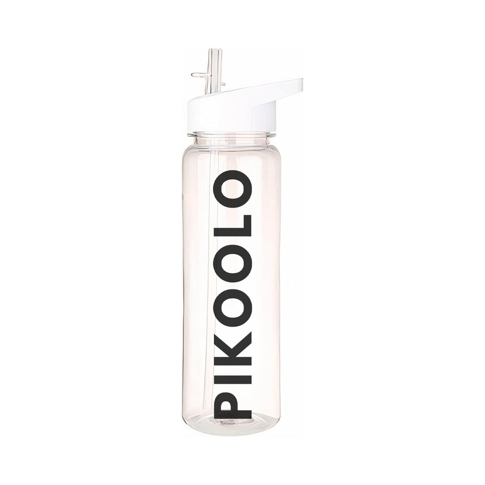 Pikoolo Transparent 24 oz Sports Hydration Bottle with Straw, BPA-Free